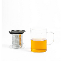Glass infuser cup