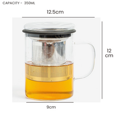 Glass infuser cup