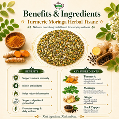 Golden Healer — Moringa Turmeric Infusion — 100g