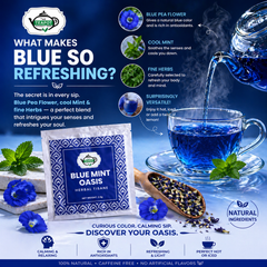 Blue Mint Oasis Herbal Tisane - 20 Tea Bags
