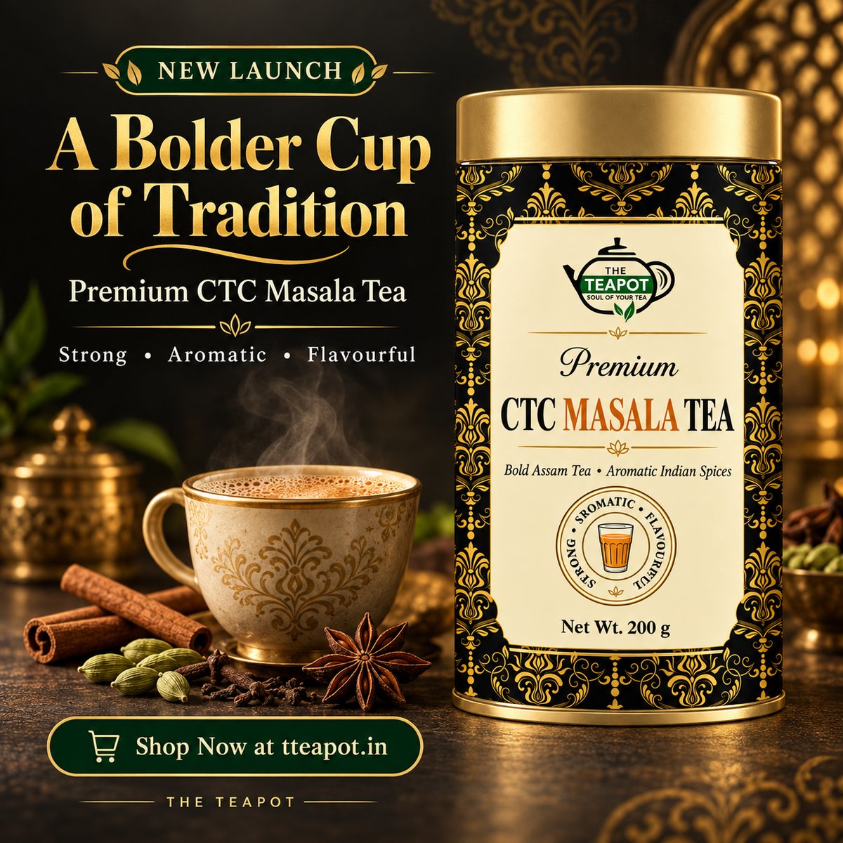 Premium CTC Masala Tea — 200g
