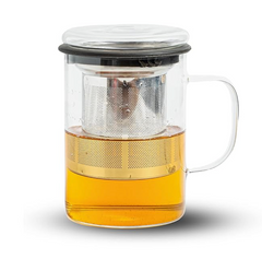 Glass infuser cup