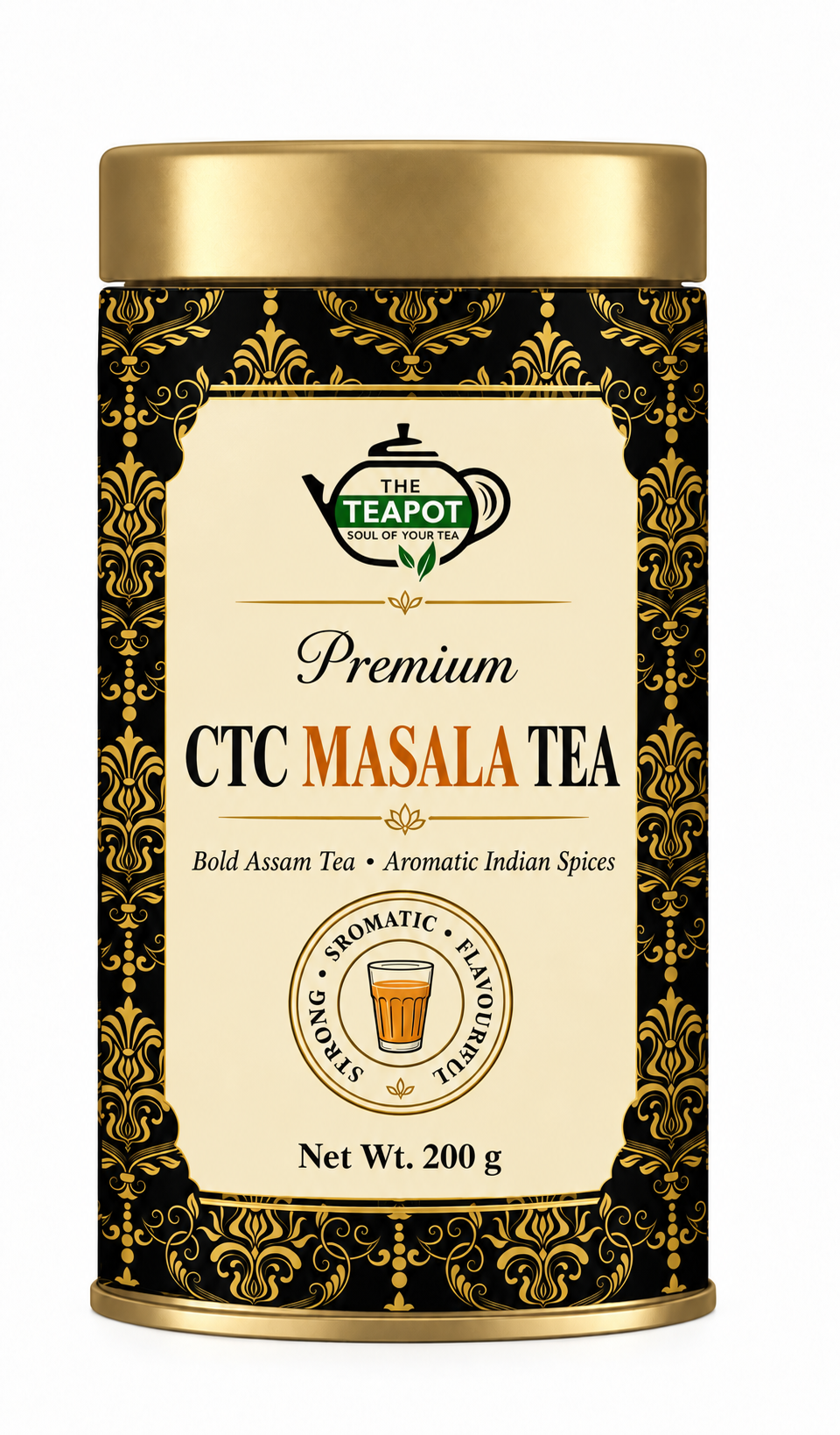 The Teapot Premium CTC Masala Tea 200g tin